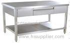 Detachable 2 - Tier Stainless Steel Work Table , Stainless Steel Food Prep Table