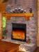 Thermostat Wall Fireplace Heater With Remote , Stainless Steel Front Panel