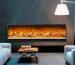 Restaurant Decor Wall Fireplace Heater With Remote , Fake Flame Electric Wall Fireplace 750W/1500W