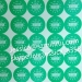 Supply cheapest Custom security destructible warranty round Date Stickers From MinRui China