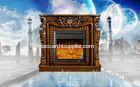 Apartment Decor Freestanding Vintage Electric Fireplace Heater With Remote 750-1500w