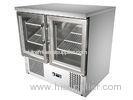 250 Liter Refrigerated Saladette Counter For Restaurant With Self Closing Doors