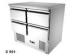 Stainless Steel Under Worktop Fridge Salad Bar Counter R134a , 2 Years Warranty