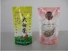 Green Self Standing Packaging Coffee Tea Bags With Small Clear Window