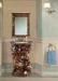 European Antique Maple Bathroom Cabinet With Mirror Floor Mounted