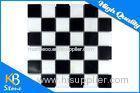 Square Pattern Mixed Stone Marble Tiles Polished Black and White Marble Mosaic Tile for Wall
