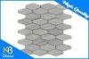 Wooden Grey Long Hexagon Marble Mosaic Tiles Polished Home Decoration Wall Tile Sheets