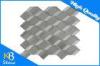 3D Effect Polished Marble Mosaic Tiles Wooden Grey Home Flooring Tile Modern 3D Wall Sheet