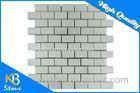 Polished White Marble Mosaic Wall Tiles / Natural Stone Marble Subway Tile for Home or Hotel