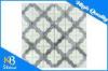 stunning waterjet mosaic tiles/chia white marble flower pattern