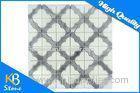 stunning waterjet mosaic tiles/chia white marble flower pattern