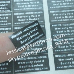 Warranty Warning Printed Destructible Breakable Seals Eggshell Seal Sticker Non Removable Labels One Time Use