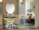Luxury Decorative Furniture Antique Resin Bathroom Sink Cabinet With Mirror