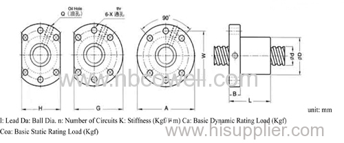 SFU series High speed Ball screw set for automatic machinery
