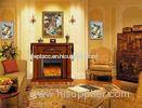 Hotel / Club Classical Decorative Electric Fireplace Heater Remote Control