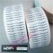 Custom destructible barcode stickers with serial numbers for LCD use