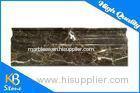 Dark Emperador Marble Border Polished Wall or Floor Tile 305 x 100mm for Bath Wall