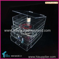 New Products!! OEM Factory 5 Drawer Clear Acrylic Makeup Organizer with Lid Manufacturer