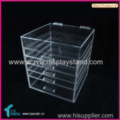 New Products!! OEM Factory 5 Drawer Clear Acrylic Makeup Organizer with Lid Manufacturer