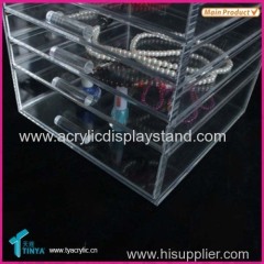 New Products!! OEM Factory 5 Drawer Clear Acrylic Makeup Organizer with Lid Manufacturer