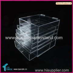 New Products!! OEM Factory 5 Drawer Clear Acrylic Makeup Organizer with Lid Manufacturer