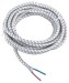 VDE standard two cores insulated braided flexible power wire