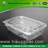 2 Compartment Food Containers , Plastic Disposable Food Container