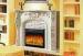 Customized Remote Control Antique Decorative Resin fireplace With Deco Flame