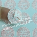 Custom destructible Round Security Calibration QA Passed Labels With Company or Shop Short Name