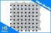 China White Polished Basketweave Marble Mosaic Tile Mixed Black Dots Stone Mosaic Wall Tiles