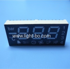 China 3 1/2 digit common anode super bright green/yellow/red 7 segment led display for refrigerator control.