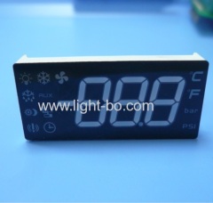 China 3 1/2 digit common anode super bright green/yellow/red 7 segment led display for refrigerator control.