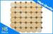 Octagon Polishing Crema Marfil Marble Tile / Kitchen Mosaic Sheets With Brown Dot