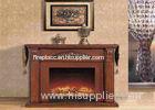 Electric Remote Control Antique Solid Wood Fireplaces With Deco Flame