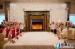 Free Standing White Antique Decorative Fireplace , RV Electric Fireplace With Mantel