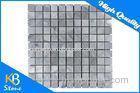 Polished Italy Grey Square Mosaic Wall Tiles Internal / External Marble Decorative Wall Tile