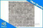 Modern Decorative Indoor Outdoor Travertine Marble Mosaic Tiles Polished Surface 10mm Thickness