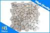 Irregular Shape Travertine Mosaic Tile Polished Home Decoration Tile for Internal / External