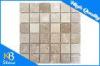 Square Pattern Natural Travertine Stone Mosaic Flooring Tile 12&quot; x 12&quot; Marble Wall Tile