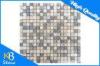 Mixed Colour Travertine Mosaic Tile Square Shape Home Decoration Wall / Flooring Tiles