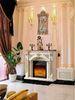 Customized Energy Efficient Antique Decorative Fireplace wiht LED Light