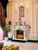 Customized Energy Efficient Antique Decorative Fireplace wiht LED Light