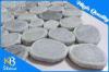 M033 Italy Gray Polished Pebble Stone Mosaic Tile For Outdoor Wall Decoration Materials