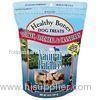 Self Standing Zipper Lock Plastic Pet Food Bags For Animal Bones / Snacks