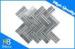 Italy Grey Herringbone Marble Mosaic Wall Tiles for Kitchen Backsplash / Swimming Pool