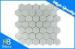 Marble Honed 1" Hexagon Carrara White Mosaic Tile Mesh Exterior / Interior Decorative Wall Tiles