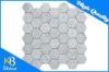 Honed Bianco Hexagon Carrara Marble Mosaic Tile for Kitchen and Bathroom Wall or Flooring