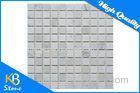 Italian Carrera Marble Square Mosaic Wall Tiles 1 x 1 Inch Polished for Bathroom / Flooring / Pool