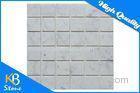 Square Polished Mosaic Wall Tile Italy Bianco Carrara White Floor Marble Tiles 12 x 12 Inch