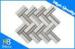 Herringbone Wooden Gray Tumbled Mosaic Wall Decor Tile / Marble Decorative Wall Tiles